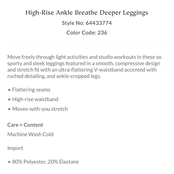 Free People Dusted Military High Rise Ankle Breathe Deeper Leggings size Small - Picture 14 of 16